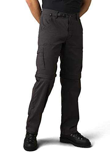 prAna Men's Stretch Zion Convertible, Charcoal, 32W x 30L