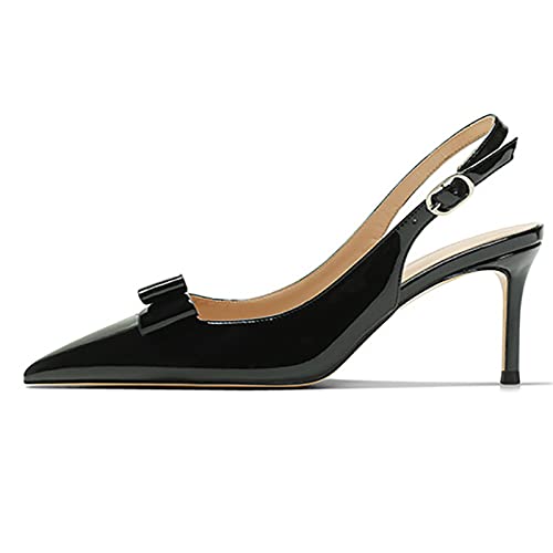 Escarpins à bout pointu confortables : talon 6cm et bride ajustable contre la fatigue