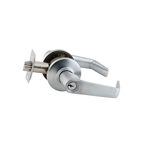 SCHLAGE AL53PD SAT 626 C Keyway Series AL Grade 2 Cylindrical Lock, Entrance Function, C Keyway, Saturn Design, Satin Chrome Finish