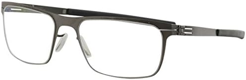 Ic! Berlin Men's Eyeglasses 135 Seekorso Graphite/Black Flex Optical Frame 54mm