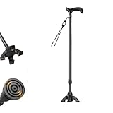 COVNBXN Gehstock Leichter Tragbarer Faltbarer Aluminium Gehstöck Höhenverstellbarer Spazierstock Herren Damen und Senioren Spazierstock