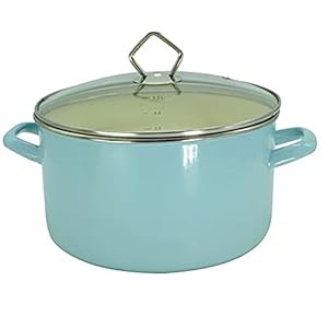 Krüger Fleischtopf Sylt 24 cm, Emaille, blau