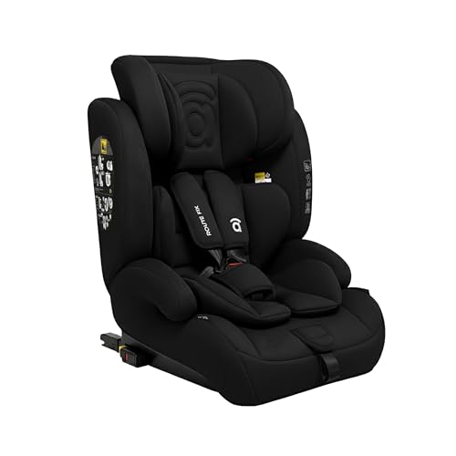 Siège auto RouteFix noir avec inclinaison réglable et protection latérale