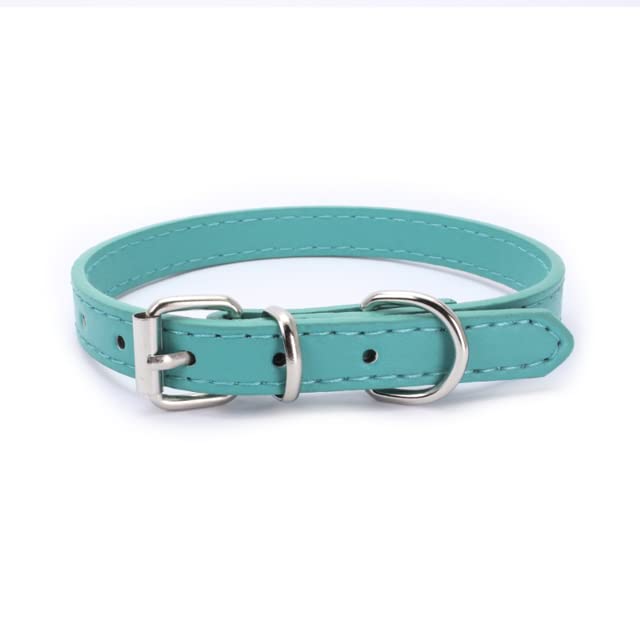 Alloy buckle leather dog collar cat collar size adjustable small and medium dog puppy collar dog supplies