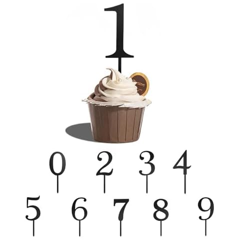 Acrylic Number Cake Toppers for Events Cover