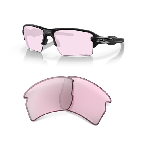 Oakley Authentic Flak 2.0 XL OO9188 00006559 Prizm Low Light Replacement Lenses+ Bundle Microfiber Pouch -Frames Not Included