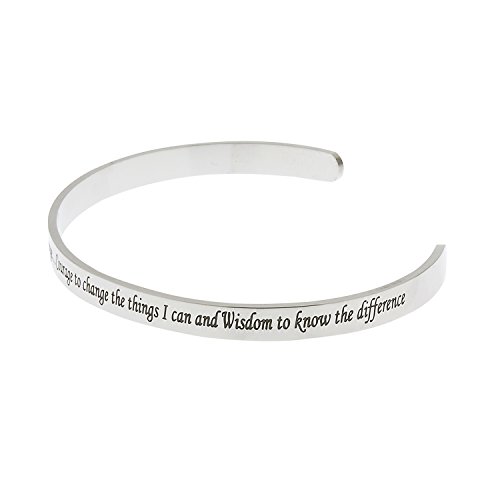 Serenity Bracelets for Women- God Grant Me The Serenity Mantra Inspirational Daily Reminder Bracelets, Serenity Prayer Jewelry & Gifts3