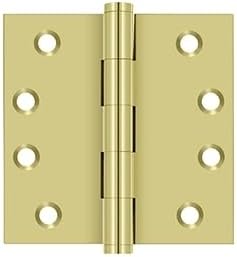 Deltana Dsb414 Square Hinge, Bright Nickel