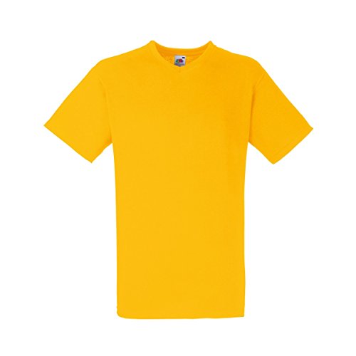 Fruit of the Loom Valueweight T-Shirt für Männer mit V-Ausschnitt,...