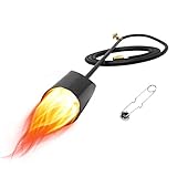 Propane Weed Burner , High Output 500,000 BTU with 10FT Hose Adjustable Flame Control & Flint...