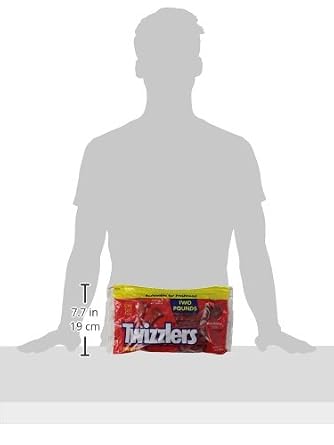 TWIZZLERS Licorice Candy, Strawberry, 2 Pound (Pack of 6)