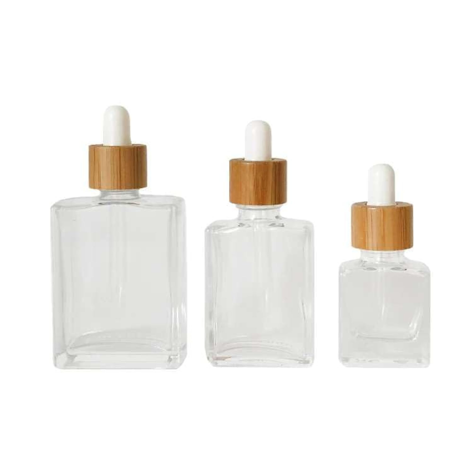 Elegant Glass Dropper Bottles, 3-Piece Set for Essential Oils