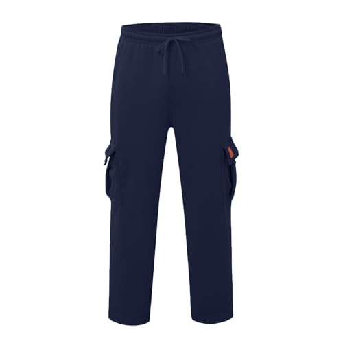 Cargo Pants for Men Casual Drawstring Waist Sweatpants Lightweight Baggy y2k Streetwear with Multi Pockets3