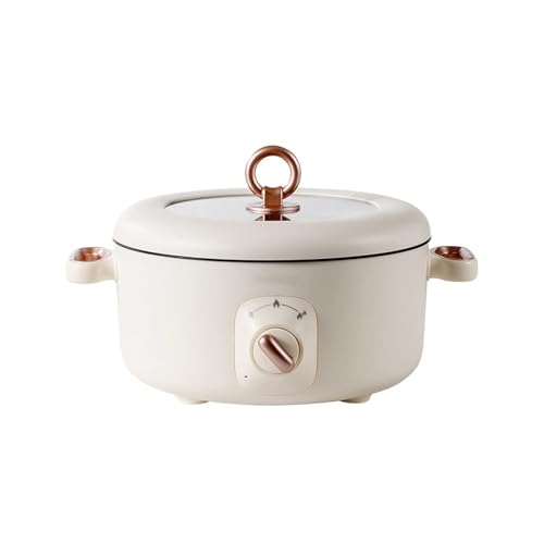 KhUkhu Electric Hot Pot, Electric Boiling Pot, Electric Cooking Pot, Portable Small Electric Pot, Dormitory Pot, Non-Stick Rice Cooker