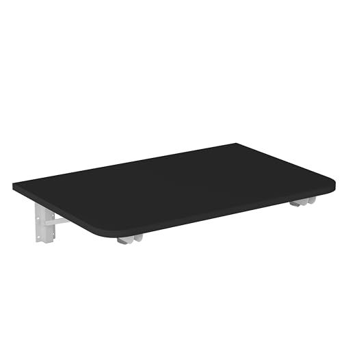 MCMACROS Wall Mounted Folding Desk, Space Saving Drop Leaf Table