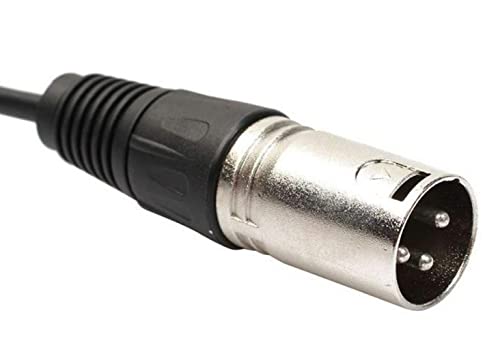 Studio Z Xlr 6" Y Splitter Cable Gold Tips, 3 Pin Balanced Xlr Female To Dual 1/4" Patch Or Male To Dual 1/4" Y Cable Balanced Microphone Splitter Cord Audio Adaptor 6 Inch (6" Male To Dual 1/4") #TOP1