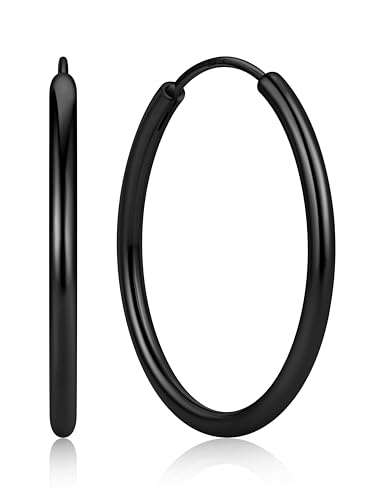 ChicSilver hypoallergenic sterling silver hoop earrings