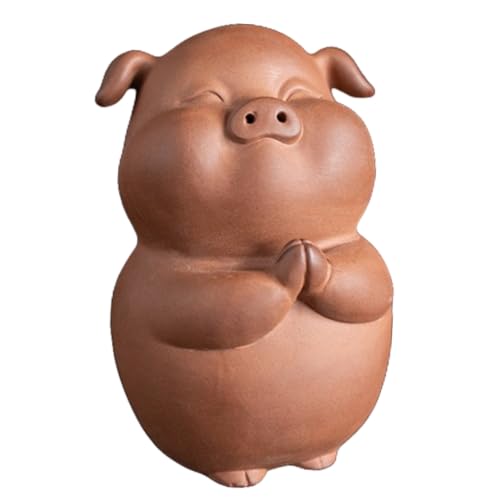 {整理番号:BH022}本水晶丸笑豚風水開運置物(木台付き) 整理番号:BH022}本水晶丸笑豚風水開運置物(木台付き) 整理