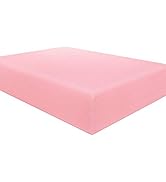 NTBAY Microfiber Twin Fitted Sheet, Wrinkle, Fade, Stain Resistant Deep Pocket Bed Sheet, Pink