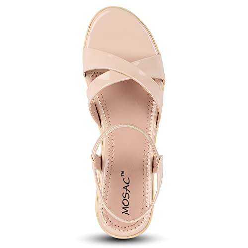 Image of MOSAC Women's /Girls Stylish & Comfortable Wedge Platform Heel Sandals for Women & Girls