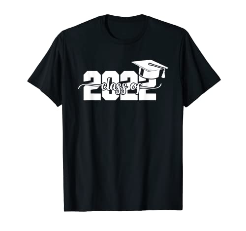 Clase de 2022 Graduación Cap Tassel Seniors Hijo Hija Camiseta