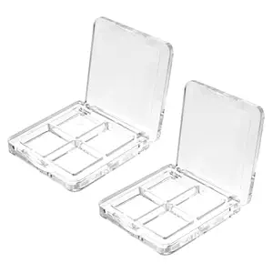 Beaupretty 2PCS Empty Lipstick Palette Diy Eyeshadow Powder Blush Lipstick Palette Empty Highlighters Container for Women