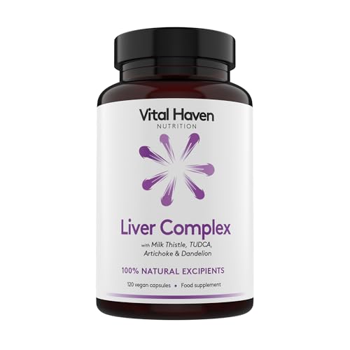 Vital Haven Liver Protector - Milk Thirsle, TUDCA, Dandelion Roots, Artichoke - UK Made