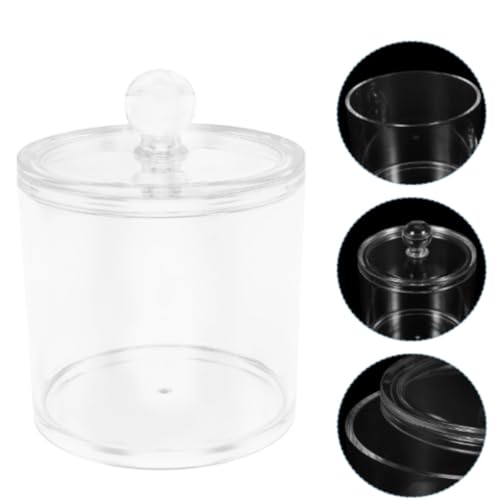 Kit 2 Organizadores Multiuso Acrílico Transparente Porta Algodão Cotonete Discos de Algodão Batom, D