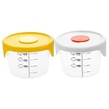 WEKAMOS 2個 密封設計ベビー用フードボックス 小型軽量食品保存容器 蓋付き密閉保存で冷蔵冷凍対応