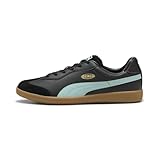 PUMA Men's King 21 Indoor Training Soccer Shoes, Black-Fresh Water-Gum SS26, 11.5 King 21 It