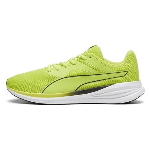PUMA Transport Unisex Yetişkin Futbol Ayakkabısı, Lime Pow-PUMA Black-White, 42.5