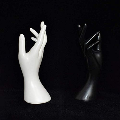 Amusingtao 2 Pieces Female Mannequin Hand Jewelry Display Holder Stand Support for Bracelet Necklace Ring