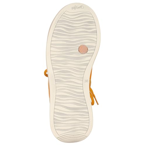 Chaussures à lacets Softinos femme ocre taille EU avec fermeture éclair