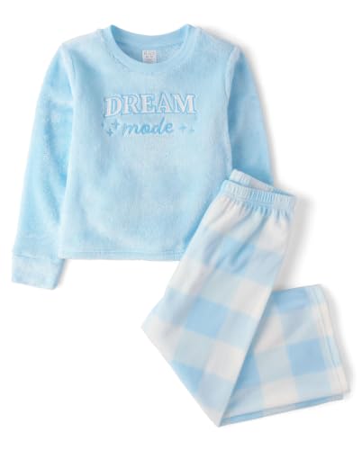 Image of The Children's Place Girls' Long Sleeve Top and Pants,2 Piece Pajama Set