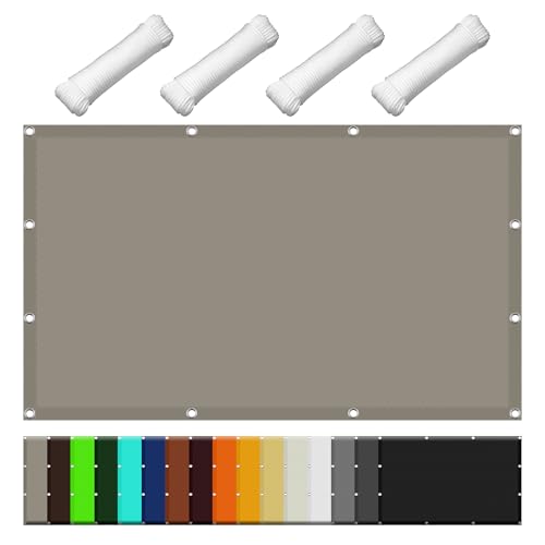 Imperméable rectangulaire 3.4x9m polyester résistant à l'eau protection UV terrasse