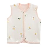 POBIDOBY Baby Vest for Girls & Boys, Purcotton Toddler Reversible Vest for Spring & Autumn(US, Age, 3 Years, 4 Years, Flower)