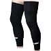 COOLOMG 2 Packs (1 Pair) Leg Knee Long Sleeves for Sport Football Basketball Cycling Strech Adult Child Size Black L