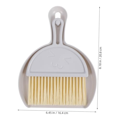 HIAKDOFT Mini Besen und Kehrschaufel Set Kompakt und Vielseitig für Haushalt Büro und Auto Platzsparend und Geeignet für Kleine Reinigungsaufgaben als Besen für Tischbesen – Bild 3