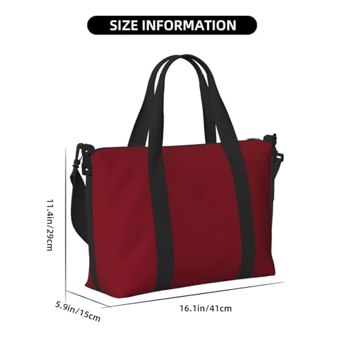 Laptop Tote Bag for Women Work - maroon Gym Bag for Women Men, Personal Item Crossbody Travel Bags Carry On, Overnight Weekender Bags for Women Travel2