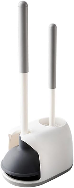 High Pressure Toilet Clog Remover Plunger with Holder Easy Storage Cleaning Tool
