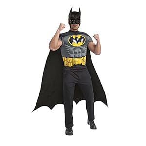 Rubie’s Costume Co Batman Muscle Chest Top with Cap and Mask