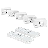 Gmornxen Wireless Remote Control Outlet Switch, Remote Plug Sockets 230ft RF Range, Remote Light Swi