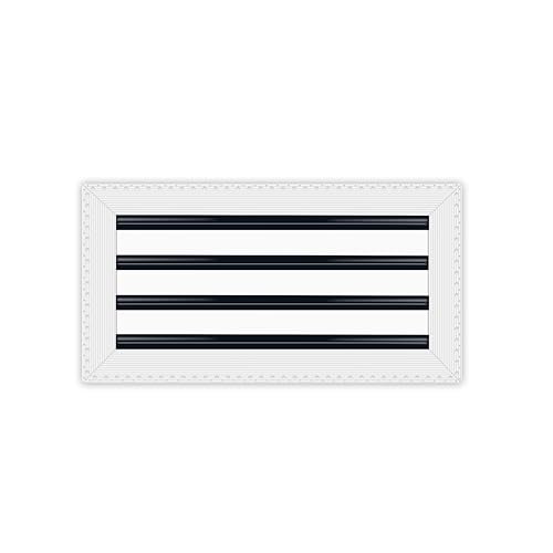 Image of BUILDMART - 18x8 MUD-in Air Vent Cover - Drywall MUD in White Air Vent - MUD Linear Slot Diffuser - Register Grille for Ceiling and Walls - Texas Buildmart