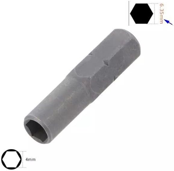MTP 6.35mm 1/4" Insert Bit adapter to 4mm Screwdriver Micro Bit Holder Magnetic - 2pc set