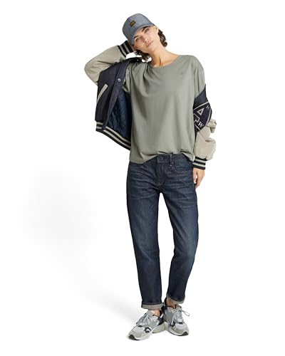 G-Star Raw Rolled Up Sl Bf R T Wmn Camiseta, Gris Wrought Iron D24524-4107-G284 , Xxl Para Mujer