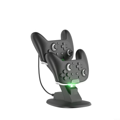 Sileduove Double station de charge pour manette Switch 2 Pro : station de charge rapide avec indicateur LED vert, design compact en ABS pour manettes de jeu NS2 Pro, accessoire de jeu peu encombrant – vue 4