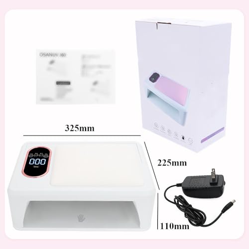 Lâmpada De Unha Para Esmalte Em Gel, Lâmpada De Unha Led Uv, Com Display Lcd, Almofada De Mão Pv, Te