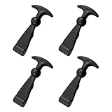 Haubenhalter Gummi 4-Stück Set, Haubenverschluss T Griff, Gummi-Halterung für Motorhauben, Traktor Zubehör, Zubehör für Kasten Fahrzeugmotor