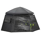 Ruwshuuk Tienda de campaña portátil para Parque, Tiendas de campaña Familiares para Acampar | Tienda de campaña instantánea con protección Solar - Tienda de campaña para Exteriores de fácil