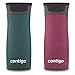Contigo AUTOSEAL West Loop Vacuum-Insulated Stainless Steel Travel Mug, 16 oz, 2-Pack, Chard and Passion Fruit